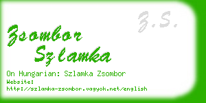 zsombor szlamka business card